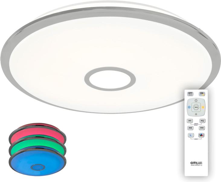 

Citilux CL703100mRB Старлайт Хром Мат. LED Св-к с пультом, CL703100mRB Старлайт Хром Мат. LED Св-к с пультом