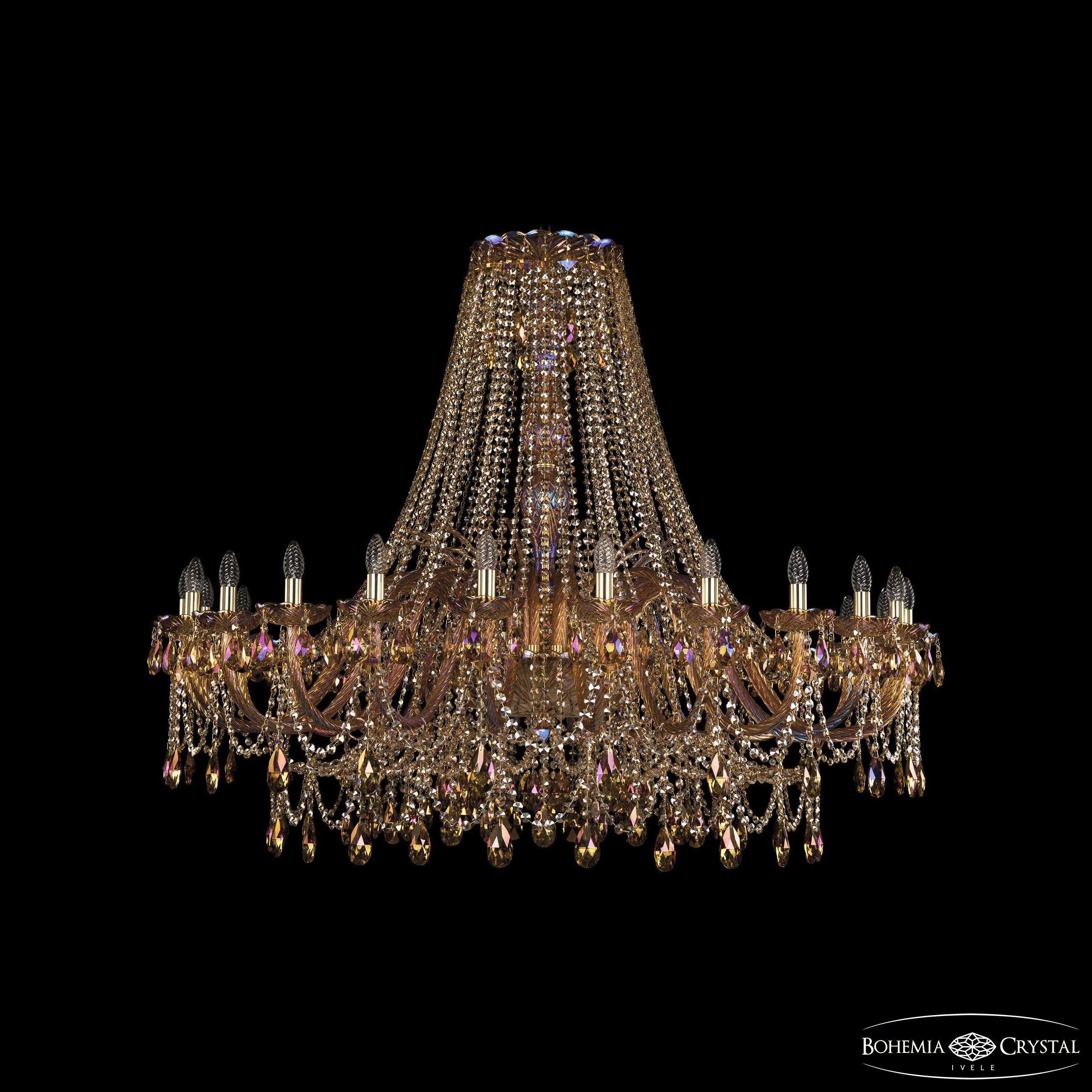 

Подвесная люстра Bohemia Ivele Crystal 1411/24/530 G M777
