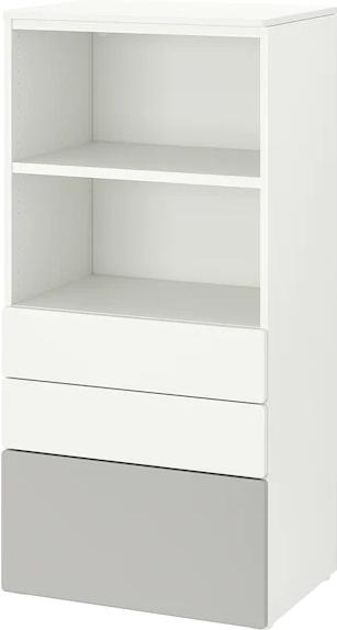 

Стеллаж Ikea Смостад/Опхус белый/серый [394.205.28], Смостад/Опхус