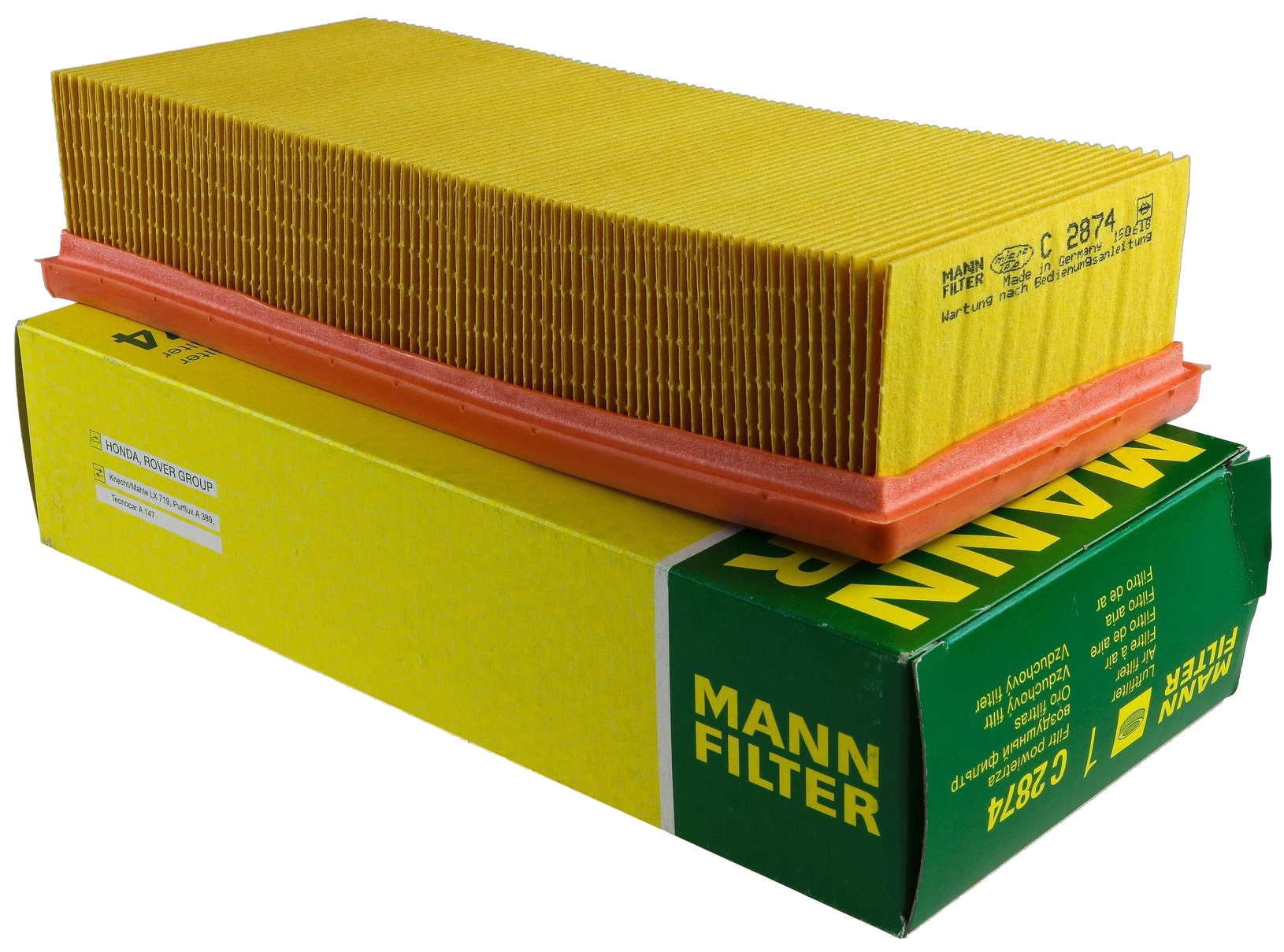 

Фильтр воздушный Mann-Filter C2874, C2874