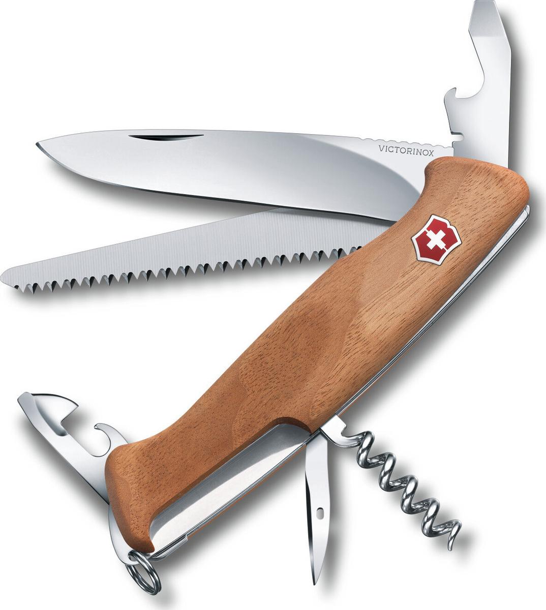 

Туристический нож Victorinox RangerWood 55 10 функций карт. коробка [0.9561.63], RangerWood 55 10 функций карт. коробка