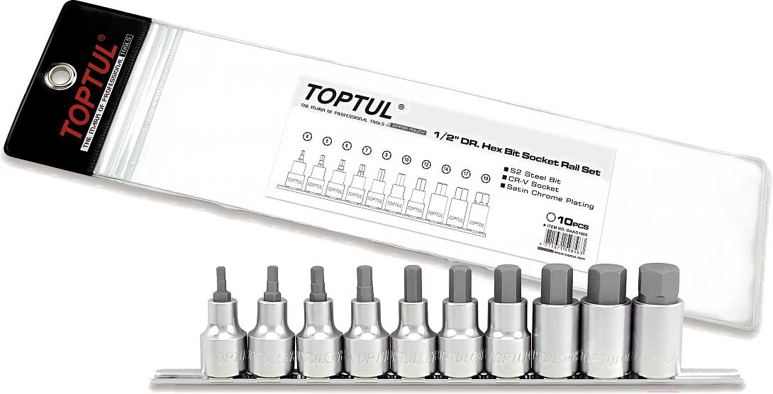 

Набор слесарных головок Toptul GAAG1005
