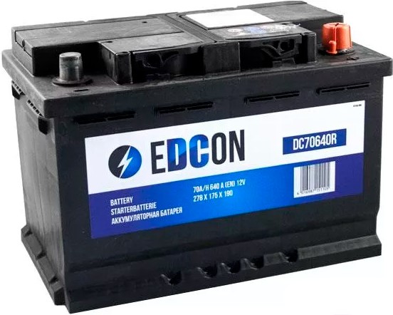 

Аккумулятор EDCON DC70640R 70 А/ч