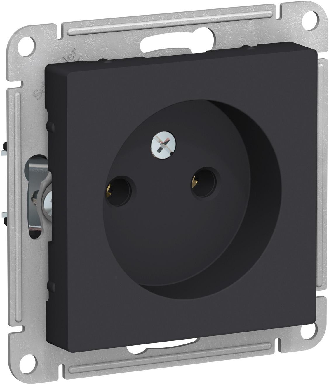 

Розетка Schneider Electric AtlasDesign карбон [ATN001041], Розетка Schneider Electric AtlasDesign ATN001041 карбон