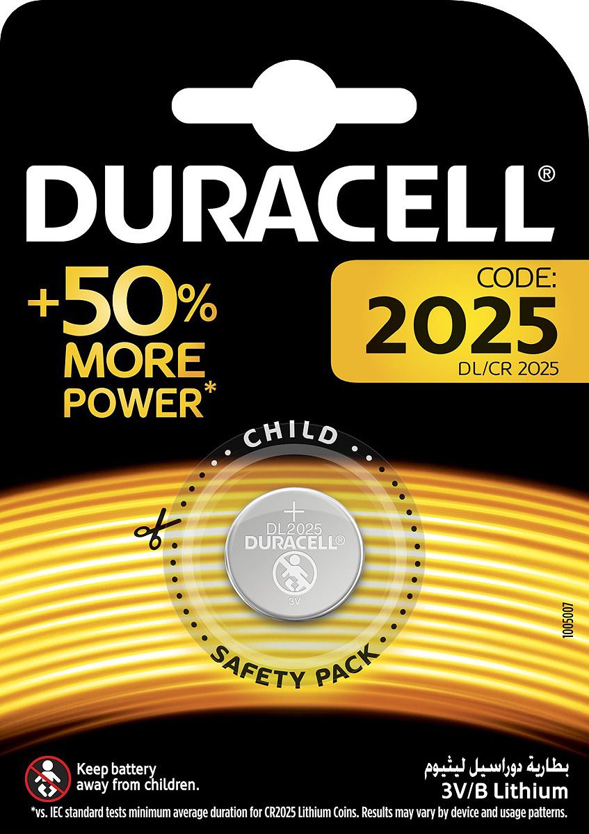 

Батарейка DURACELL Lithium DL2025 BP, Lithium DL2025 BP