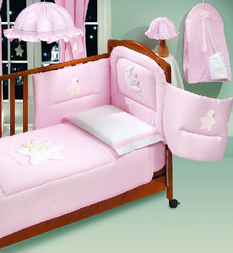 

Детская постельная принадлежность Italbaby из 5-и предметов Petite Etoile розовый, из 5-и предметов Petite Etoile