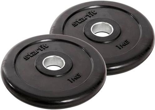 

Диск для штанги Starfit Core BB-202 1 кг 2 черный, Core BB-202 1 кг 2