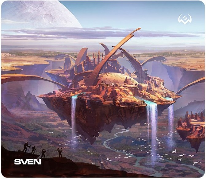 

Коврик для мыши SVEN MP-G03S Island (230x200x2мм, ткань + резина)