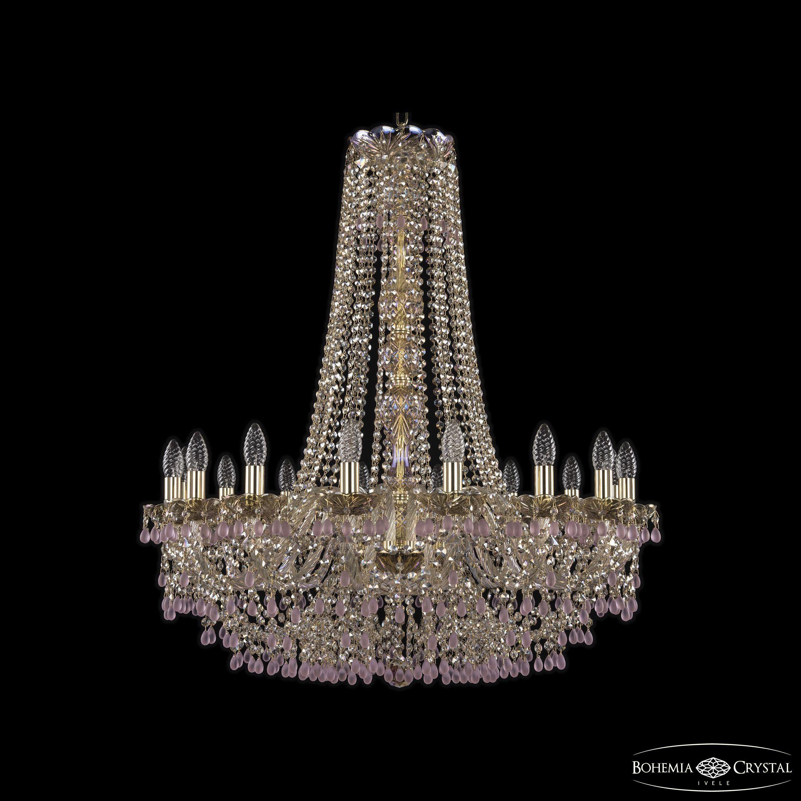 

Подвесная люстра Bohemia Ivele Crystal 1410/16/300/h-95 G V7010 M801