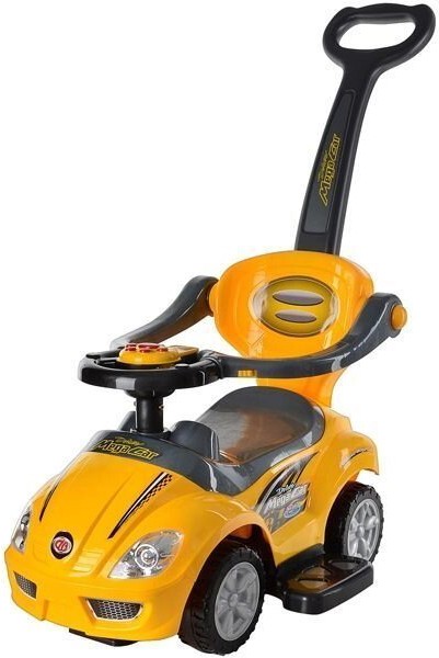 

Каталка Pituso Mega Car с бамп. с ручкой желтый (382)