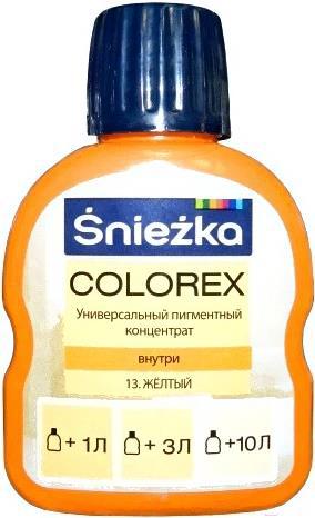 

Колеровочный пигмент Sniezka Colorex 13 100мл желтый