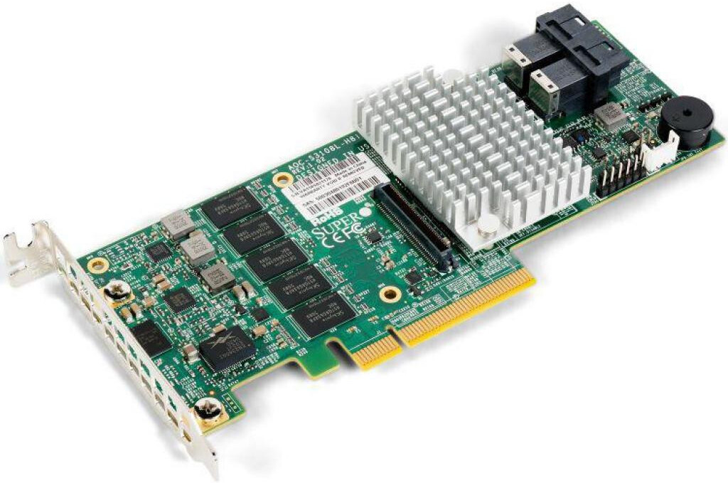 

RAID контроллер Supermicro AOC-S3108L-H8IR-16DD, Контроллер SuperMicro AOC-S3108L-H8IR-16DD