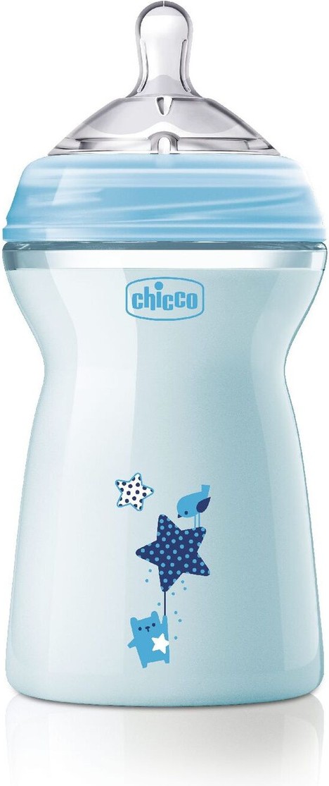 

Бутылочка для кормления Chicco Natural Feeling 00080837210000 (330 мл, голубой)