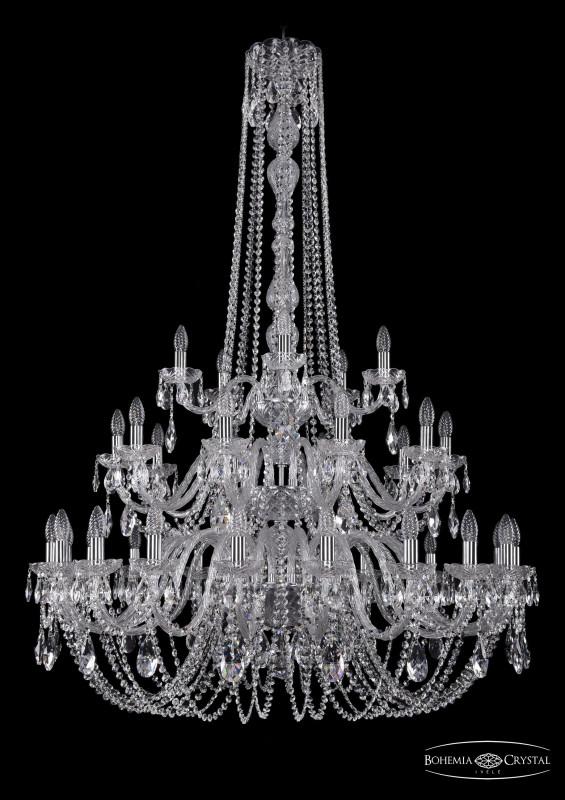 

Подвесная люстра Bohemia Ivele Crystal 1402/20+10+5/400/h-158/3d/Ni