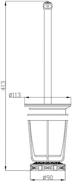 

Ерш для унитаза ZorG AZR 26 SL, AZR 26 SL