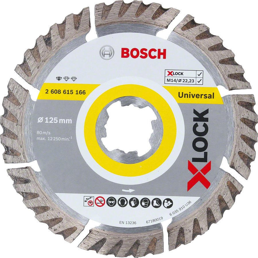 

Алмазный диск Bosch Standart For Universal D125 22,23 1,6 10 мм X-LOCK [2.608.615.166], Алмазный диск Bosch Standart For Universal D125 22,23 1,6 10 мм X-LOCK 2.608.615.166