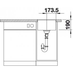 

Кухонная мойка Blanco Subline 320-F жасмин [523420], Subline 320-F