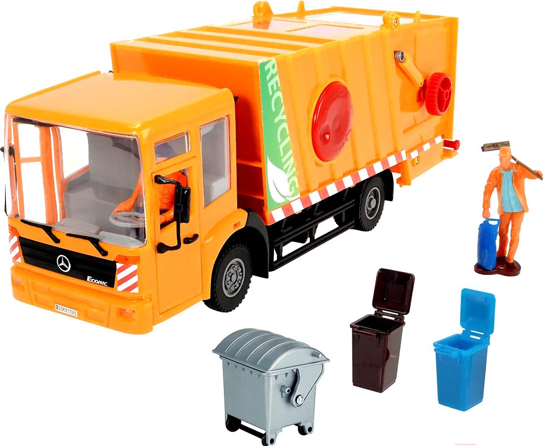 

Мусоровоз игрушечный Dickie Econic City Service / 203748004 (оранжевый), Econic City Service