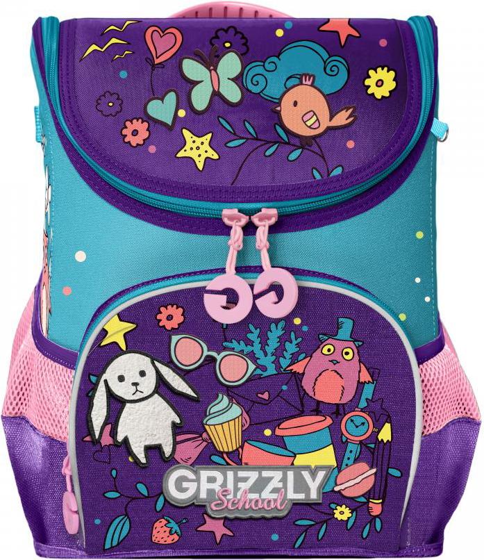 

Школьный рюкзак Grizzly RAn-082-6 фиолетовый/голубой, RAn-082-6