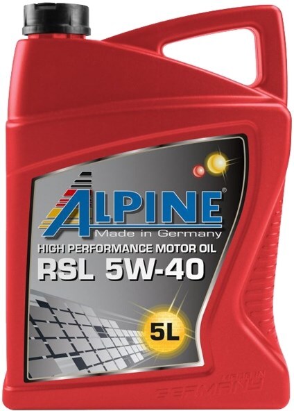 

Моторное масло Alpine RSL 5W40 5л [0100142], Моторное масло Alpine RSL 5W40 5л 0100142