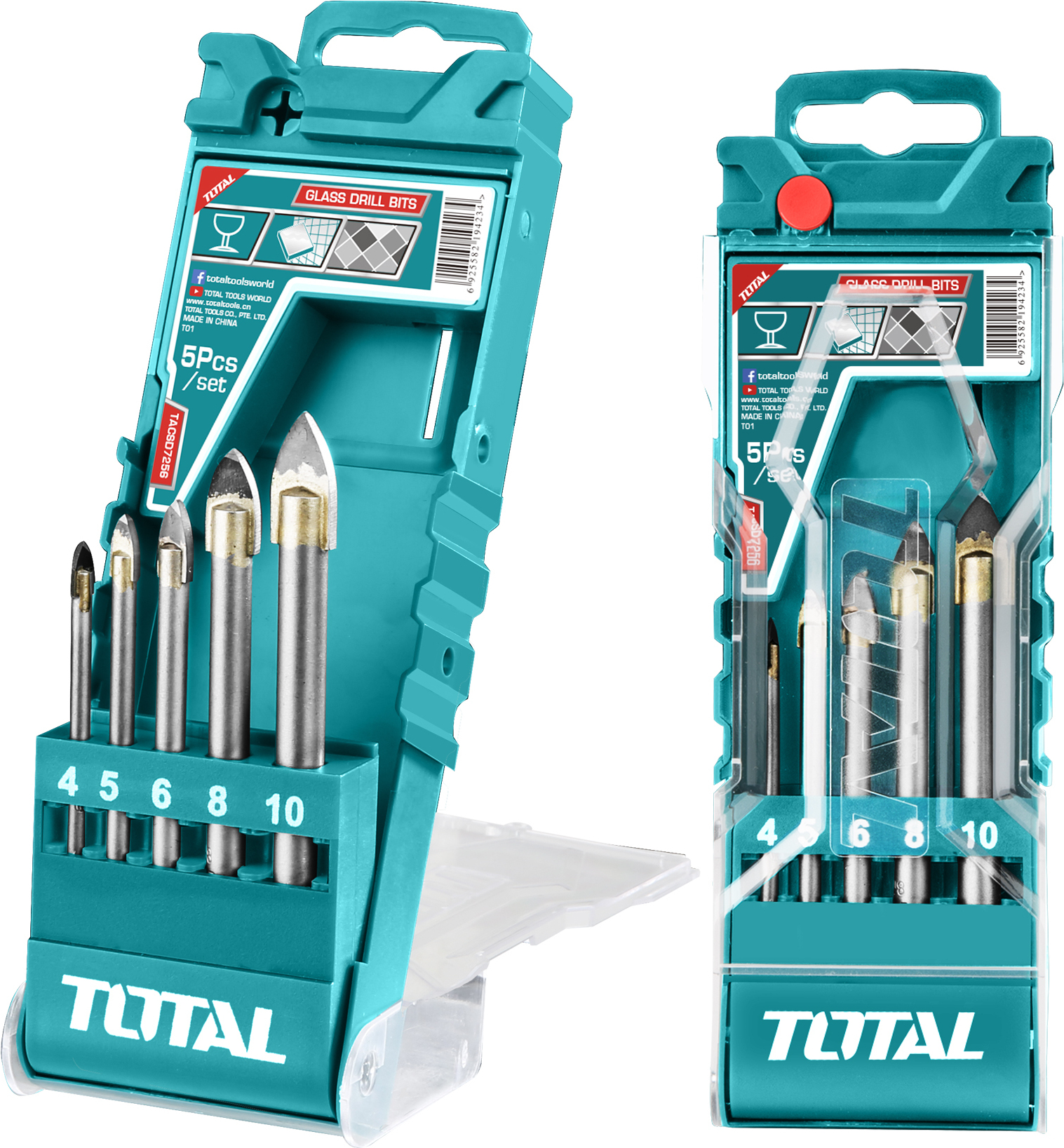 

Набор сверл по стеклу Total TACSD7256 5 шт.