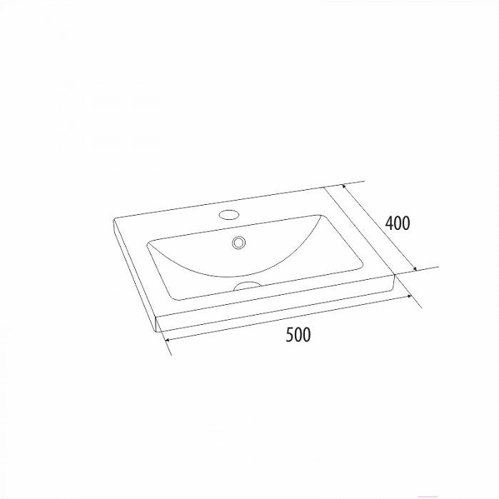 

Тумба с умывальником Iddis Mirro 500 [MIR50W0i95K], Mirro 500