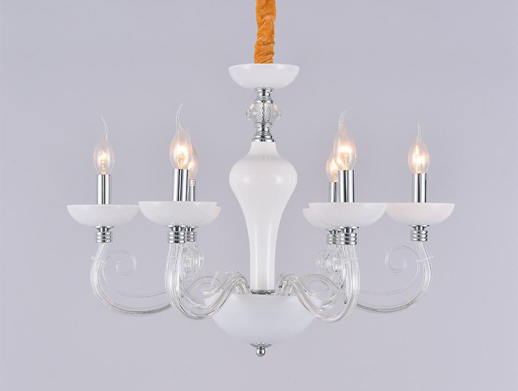 

Подвесная люстра NEWPORT D65*Н52 см Е14 6*60W Chrome White/Clear glass [12106/C], Подвесная люстра NEWPORT D65*Н52 см Е14 6*60W 12106/C Chrome White/Clear glass