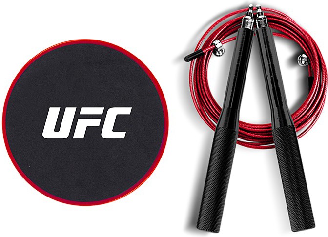 

Набор Hasttings (скоростная скакалка и слайдеры) для тренировки ног UFC (UHA-69924)