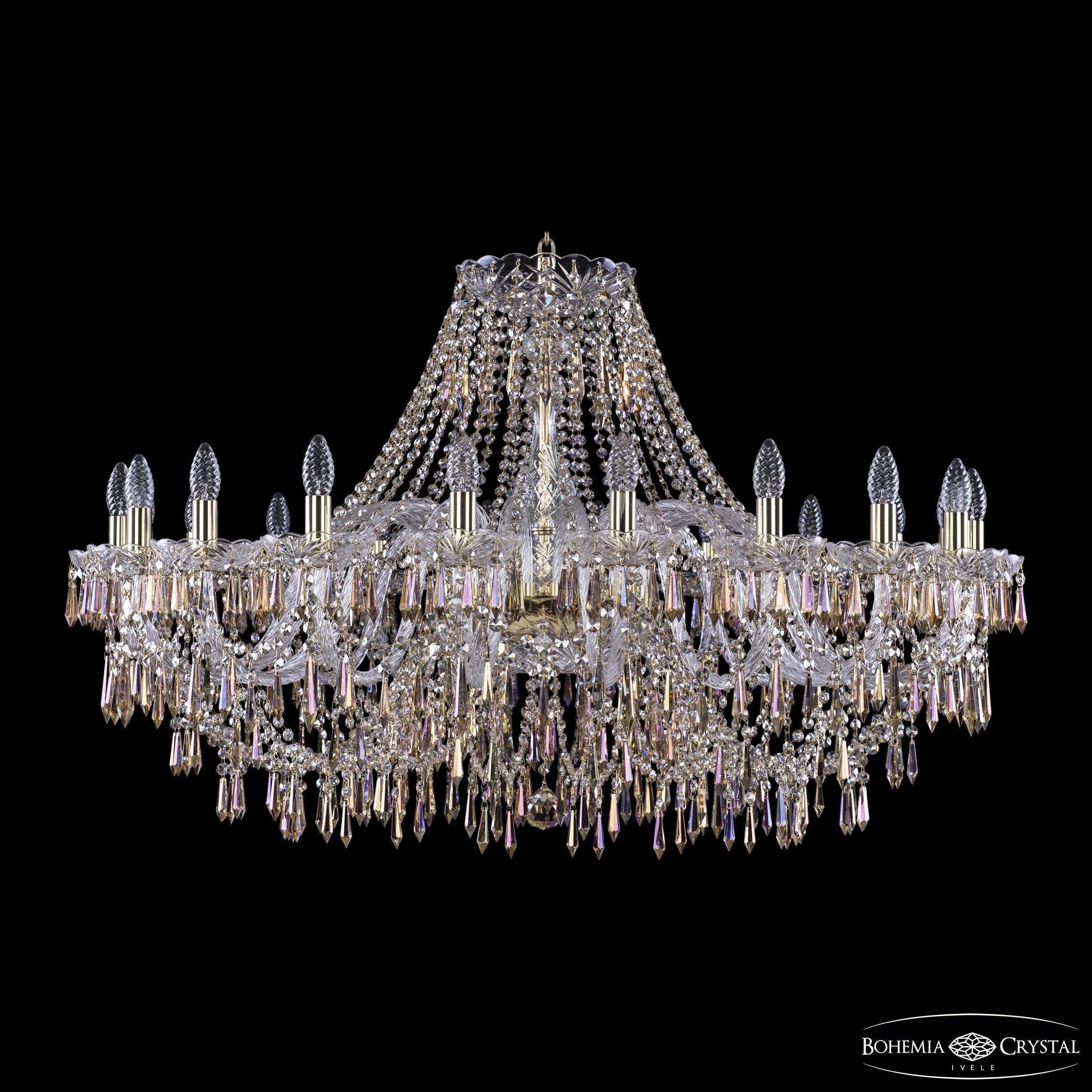 

Подвесная люстра Bohemia Ivele Crystal 1403/20/400 G R801