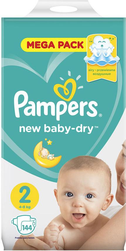 

Детские подгузники Pampers New Baby-Dry 2 Mini (144шт)