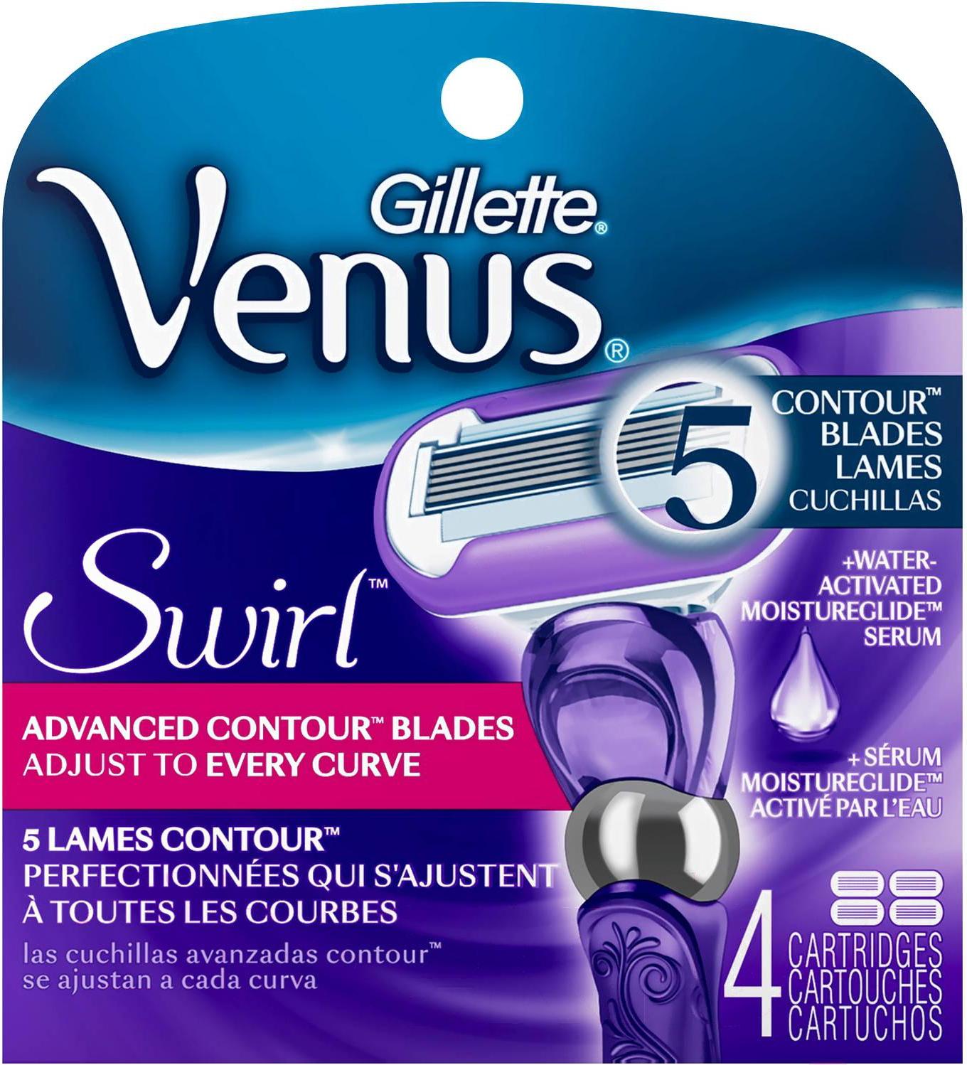 

Сменные кассеты Gillette Venus Swirl (4шт), Сменные кассеты Venus Swirl 4шт