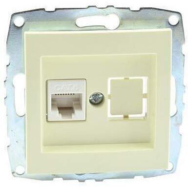 

Розетка Mono Electric L/D RJ45 кремовый [500-001705-125], Розетка Mono Electric L/D RJ45 500-001705-125 кремовый