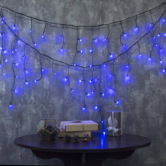 

Новогодняя гирлянда Luazon Бахрома 80 LED 3х0.5м синий [3556855], Бахрома 80 LED 3х0.5м