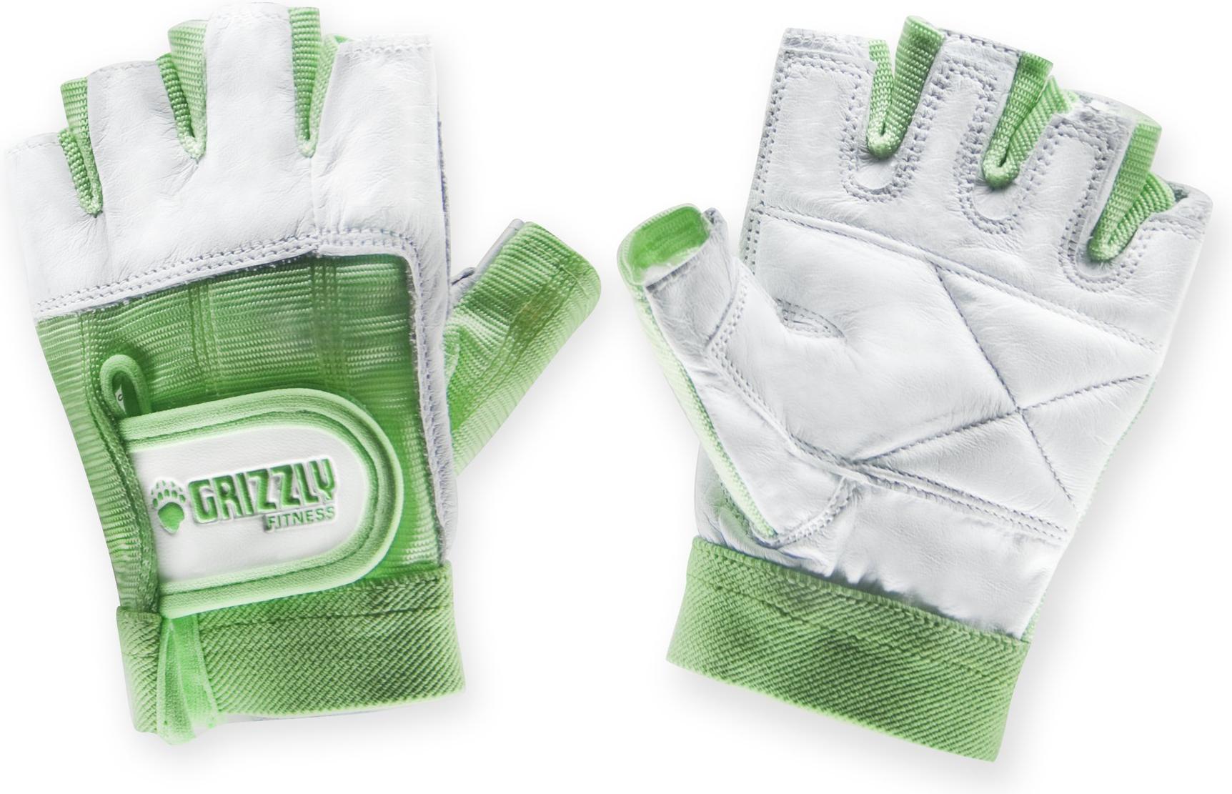 

Перчатки для фитнеса Grizzly Leather Padded Weight Training Gloves XS белый/зеленый [GF\8758-98\LR-XS-00], Leather Padded Weight Training Gloves XS