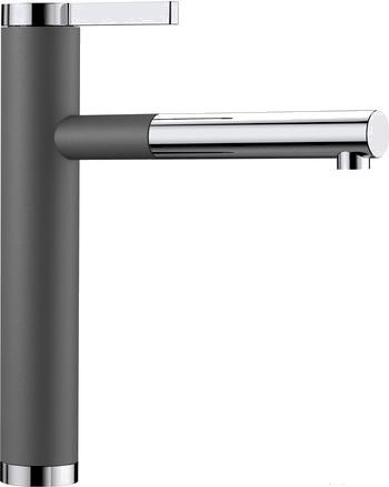 

Смеситель для кухонной мойки Blanco LINEE-S 518804 тёмная скала, Linee-S Silgranit