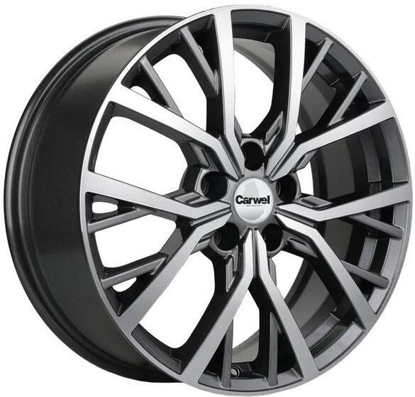 

Автомобильные диски Carwel ТУР 18 7 5x114.3 45 67.1 AGR Графитовый с полировкой