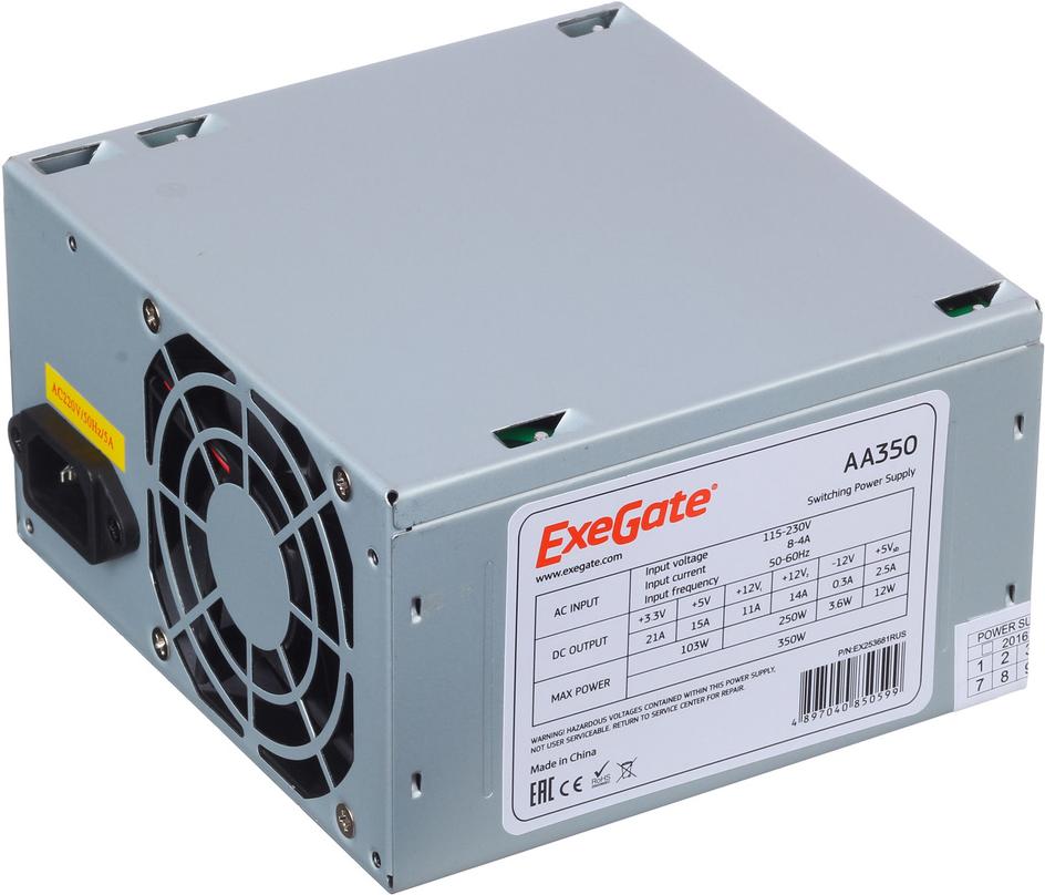

Блок питания ExeGate 350W AA350 [EX284667RUS], 350W AA350