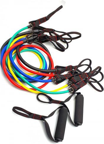 

Эспандер Dittmann Набор Bodytube Set 5 амортизаторов с разным 2 рукоятки [HD\DLPBT-SET\05-00-00], Набор Bodytube Set 5 амортизаторов с разным 2 рукоятки