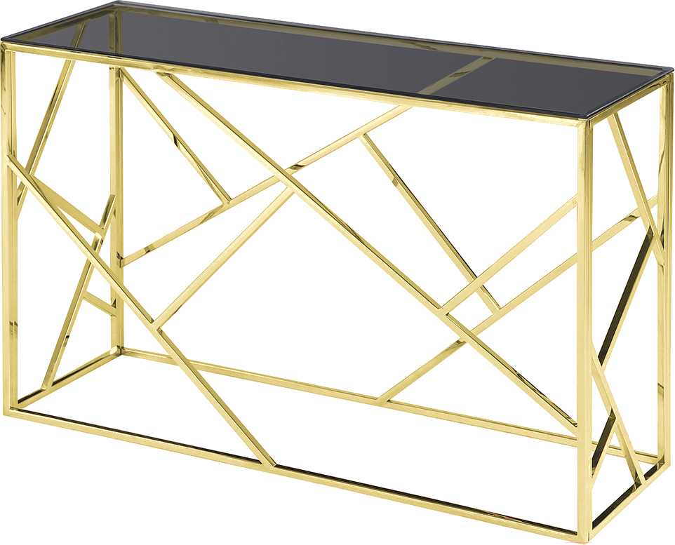 

Консоль Stool Group Арт деко золото/smoke [ECST-015-TG-SK 115x30], Стол консольный Stool Group Арт деко ECST-015-TG-SK 115x30 золото/smoke