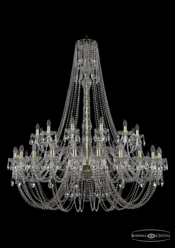 

Подвесная люстра Bohemia Ivele Crystal 1406/24+12/530/h-164/G