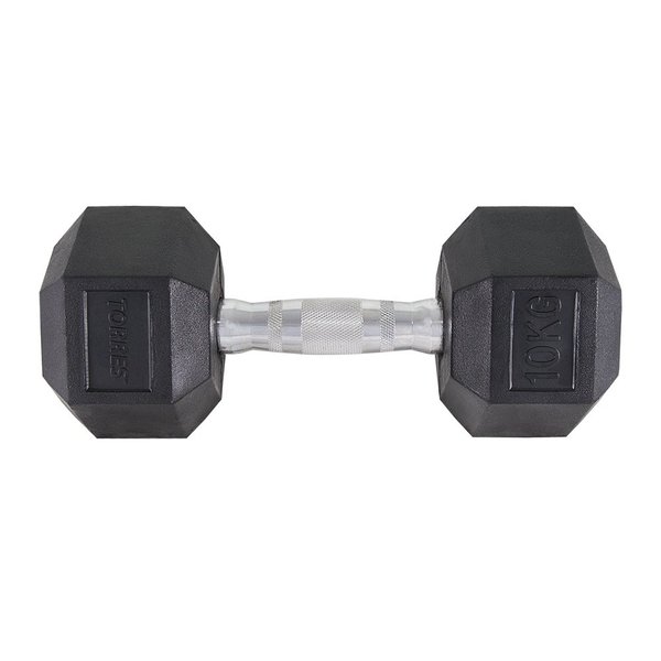 

Гантель цельная Torres PL51910 10 кг черный, PL51910 10кг