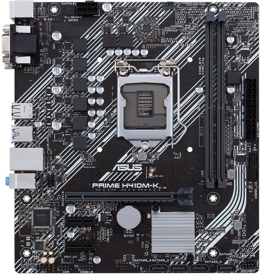 

Материнская плата ASUS Материнская плата ASUS Prime H410M-K [PRIME H410M-K], Материнская плата ASUS Prime H410M-K