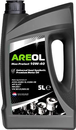 

Моторное масло Areol Max Protect 10W40 5л [10W40AR001], Моторное масло Areol Max Protect 10W40 5л 10W40AR001