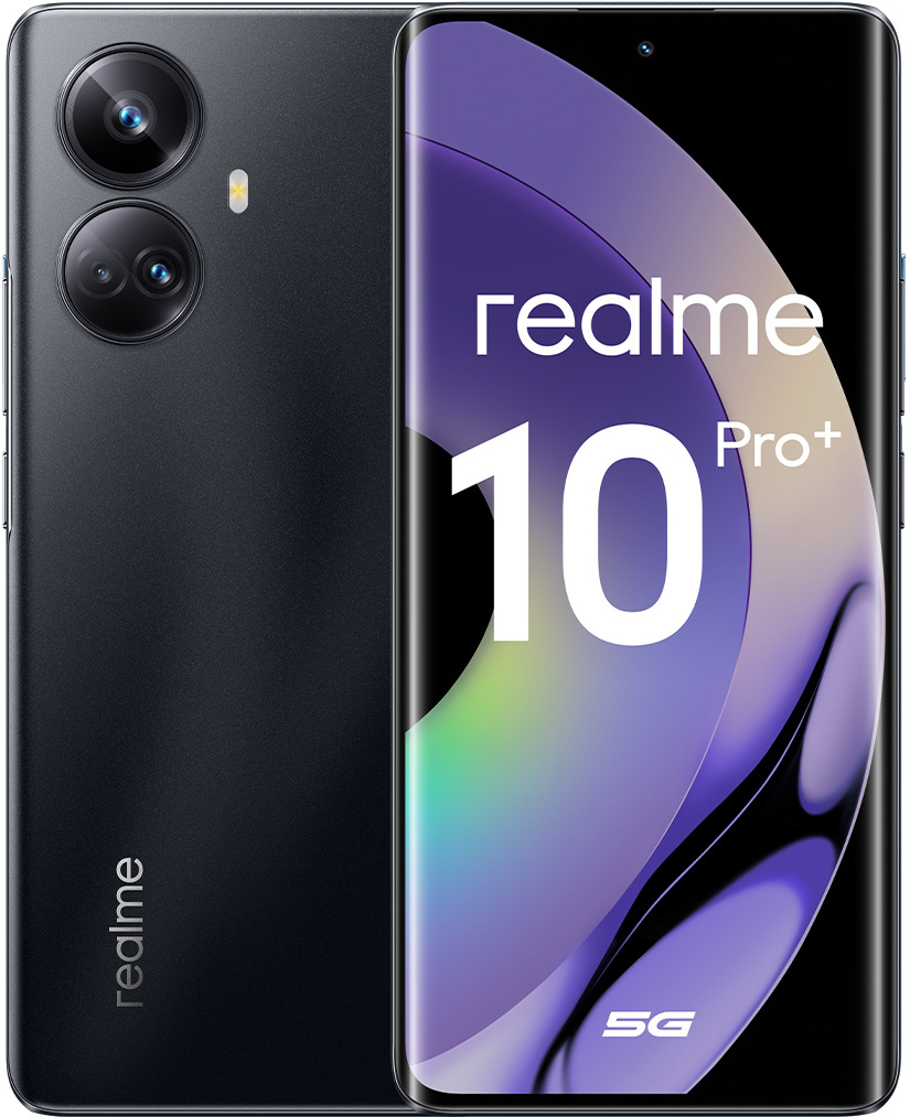 

Смартфон Realme RMX3686 10 Pro+ 5G 128Gb/8Gb черный (6054892)