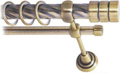 

Карниз Lm Decor Цилиндр 088 2р витой 25/16мм 4м антик, Цилиндр 088 2р витой 25/16мм 4.0м
