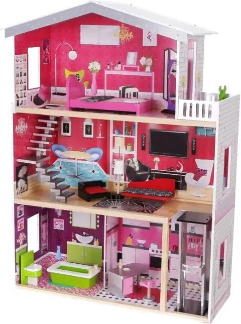 

Кукольный домик Eco Toys Малибу с лифтом 4118, Малибу с лифтом 4118