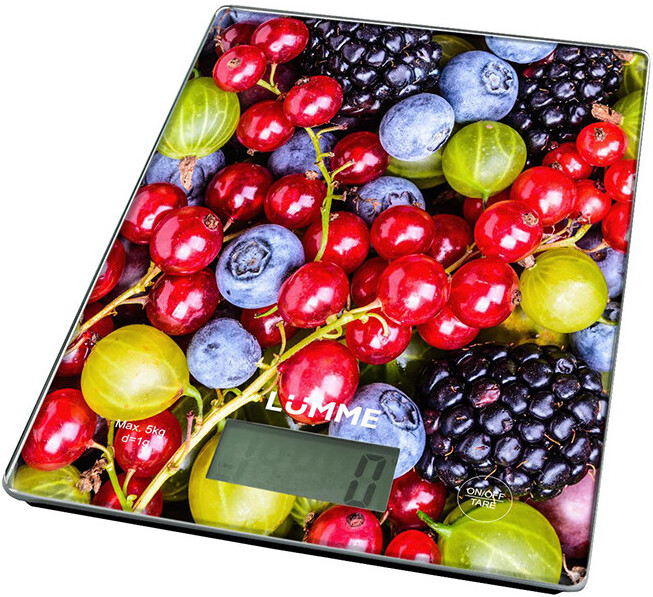 

Кухонные весы Lumme LU-1340 (ягодный микс), Кухонные весы Lumme LU-1340 ягодный микс красный/рисунок