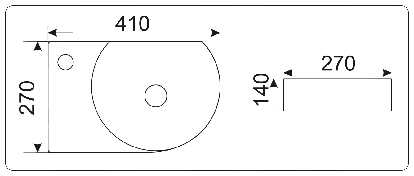 

Умывальник CeramaLux 9273R, 9273R