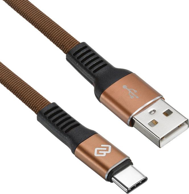 

Кабель Digma USB A(m) USB Type-C (m) 1.2м коричневый, USB A(m) USB Type-C (m) 1.2м