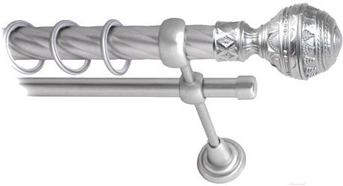 

Карниз Lm Decor Ампир 161 2р витой 25/16мм 3.6м сатин